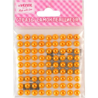 Pärlid deVENTE plastik 4mm 80tk/pk kollane