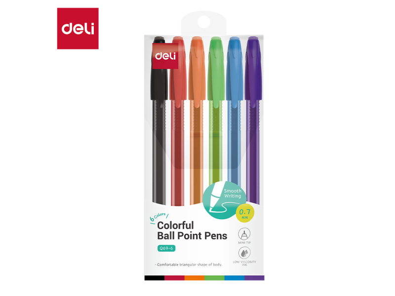 Pastapliiats DELI 0.7mm 6-värvi