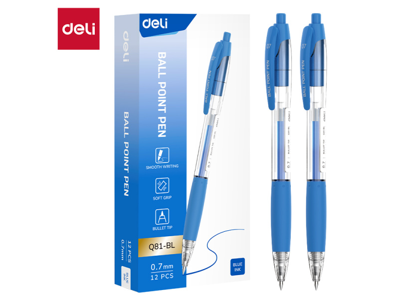 Pastapliiats DELI Q81 0.7mm nupuga sinine