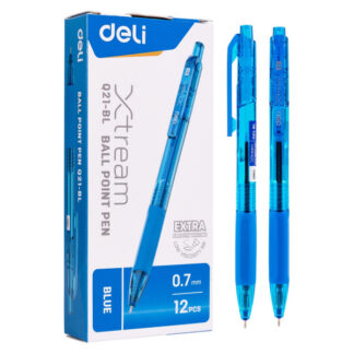 Pastapliiats DELI Xtream 0.7mm kuul, 0.5mm joon sinine
