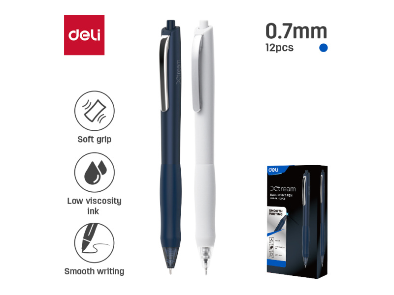 Pastapliiats DELI Xtream Smooth 0.7mm, sinine