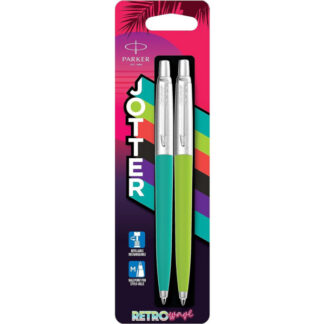 Pastapliiats Parker Jotter Originals 80´S Retro Wave : Apple Green + Caribbean Blue