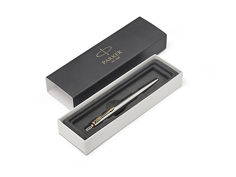 Pastapliiats Parker Jotter Stainless Steel GT 0,7mm sinine - Pilt 2
