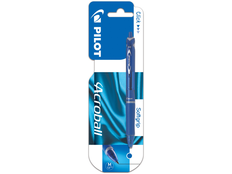 Pastapliiats Pilot Acroball Metallic 0.7mm sinine blistris