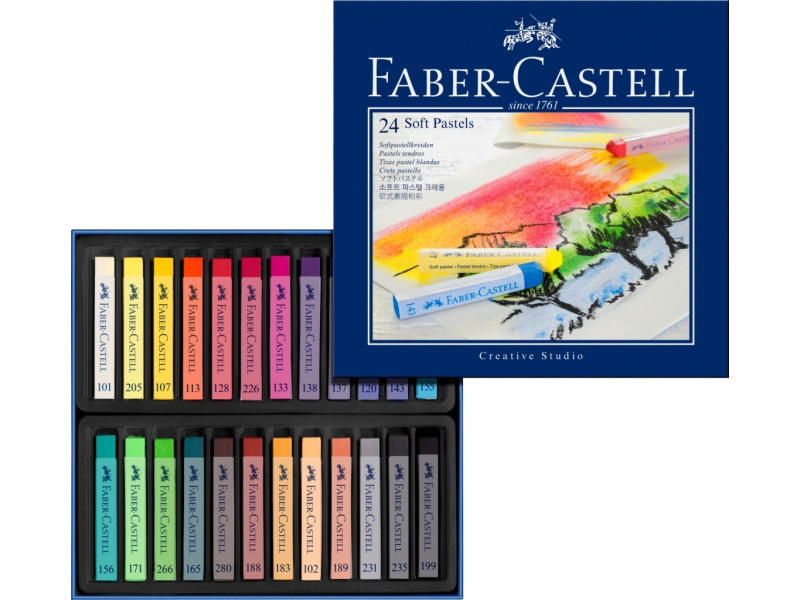 Pastellkriidid Faber-Castell Gofa 24-värvi