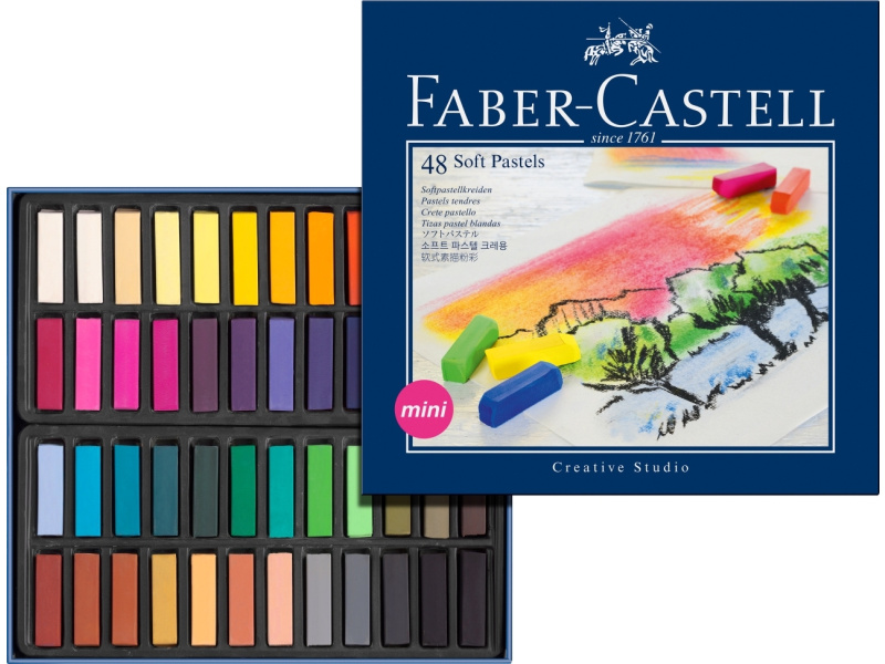 Pastellkriidid Faber-Castell Mini Creative Studio 48-värvi
