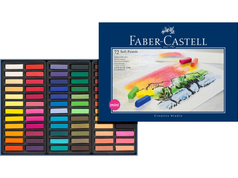 Pastellkriidid Faber-Castell Mini Creative Studio 72-värvi