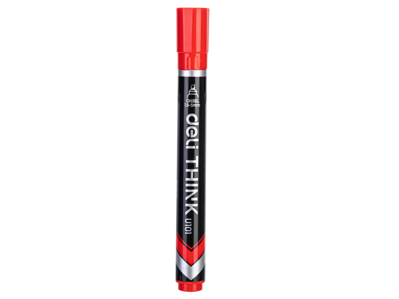 Permanentne marker DELI U101 1.5-5mm, lõigatud ots komplekt 4 värvi - Pilt 5