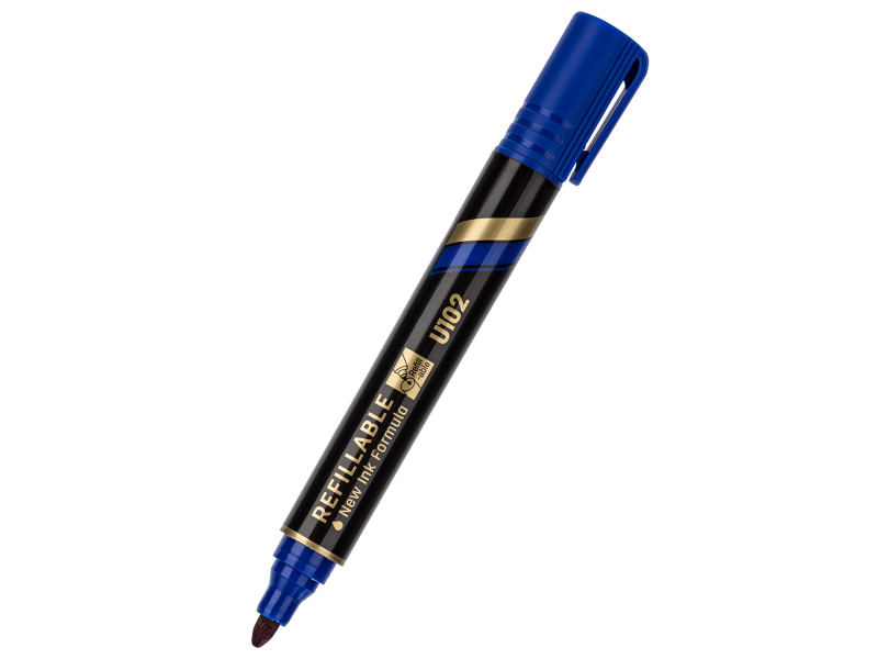 Permanentne marker DELI U102 ümar 1.5-3mm mm sinine