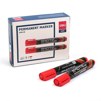 Permanentne marker DELI U102 ümar 1.5-3mm punane