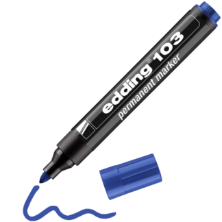 Permanentne marker Edding 103 sinine, 1,5-3mm