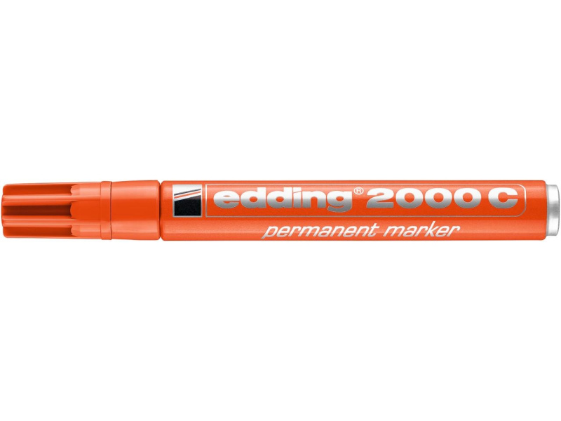 Permanentne marker Edding 2000C 1,5-3mm, ümar ots, oranž - Pilt 2
