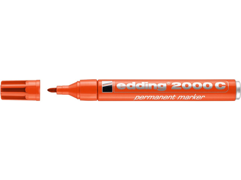 Permanentne marker Edding 2000C 1,5-3mm, ümar ots, oranž