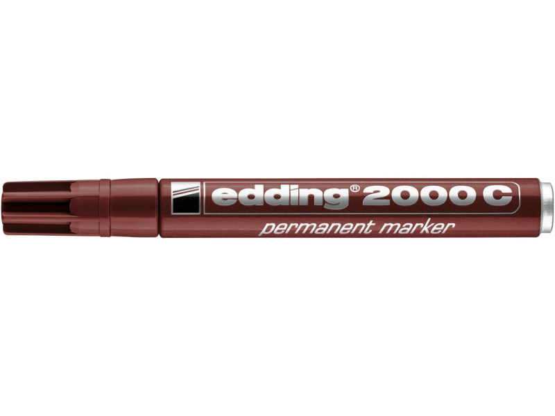 Permanentne marker Edding 2000C 1,5-3mm, ümar ots, pruun - Pilt 2