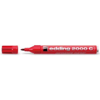 Permanentne marker Edding 2000C 1,5-3mm, ümar ots, punane