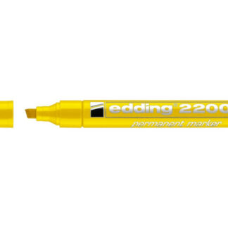 Permanentne marker Edding 2200C 1-5mm, lõigatud ots, kollane