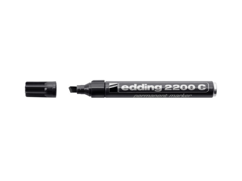 Permanentne marker Edding 2200C 1-5mm, lõigatud ots, must