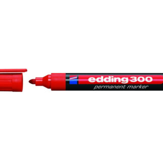 Permanentne marker Edding 300 A8 punane, 1,5-3mm