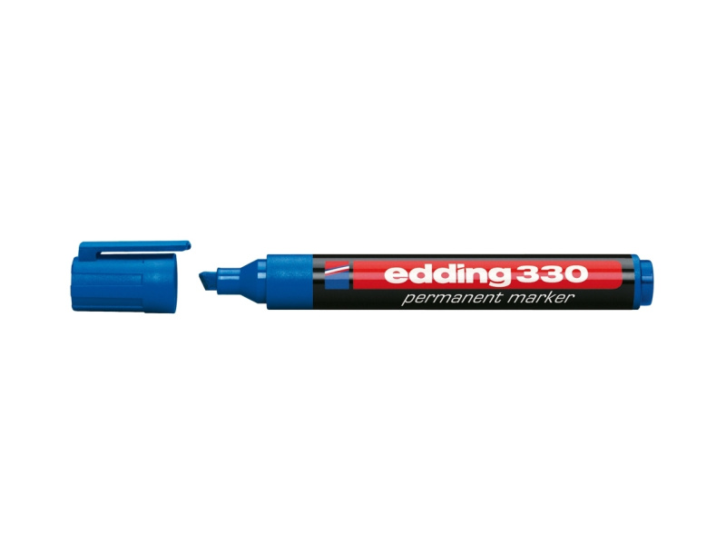 Permanentne marker Edding 330 A8, 1-5mm, lõigatud ots sinine