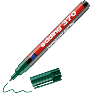 Permanentne marker Edding 370, 1mm roheline