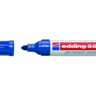 Permanentne marker Edding 550 ümara otsaga sinine 3-4mm