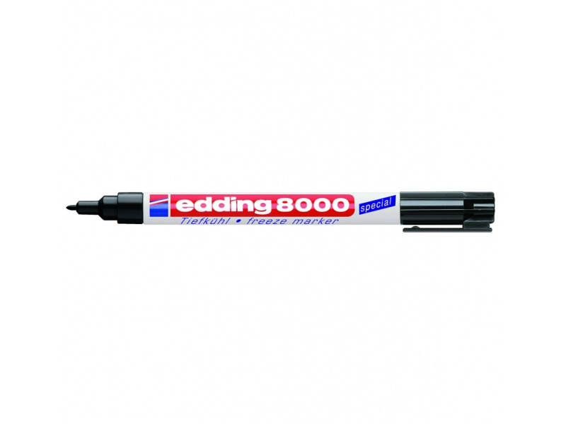 Permanentne marker Edding 8000 Must, 1mm külmakindel
