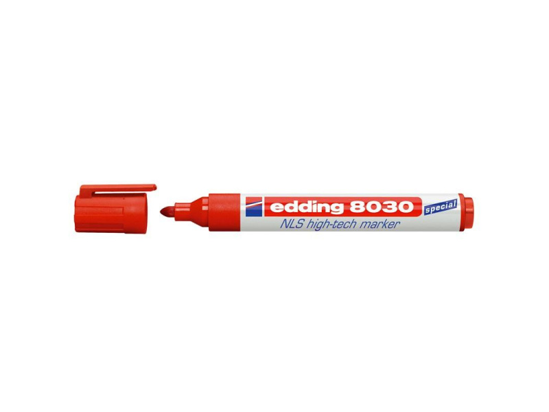 Permanentne marker Edding 8030 1,5-3mm, ümar ots, punane