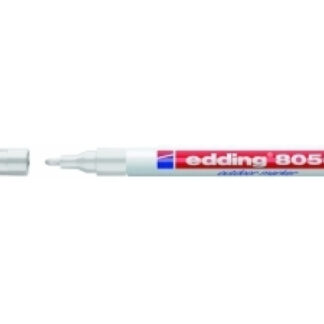 Permanentne marker Edding 8055 1-2mm, ümar ots, valge, ilmastikukindel