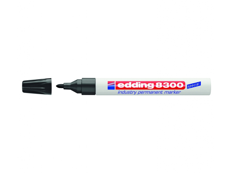 Permanentne marker Edding 8300 1,5-3mm, ümar ots, must