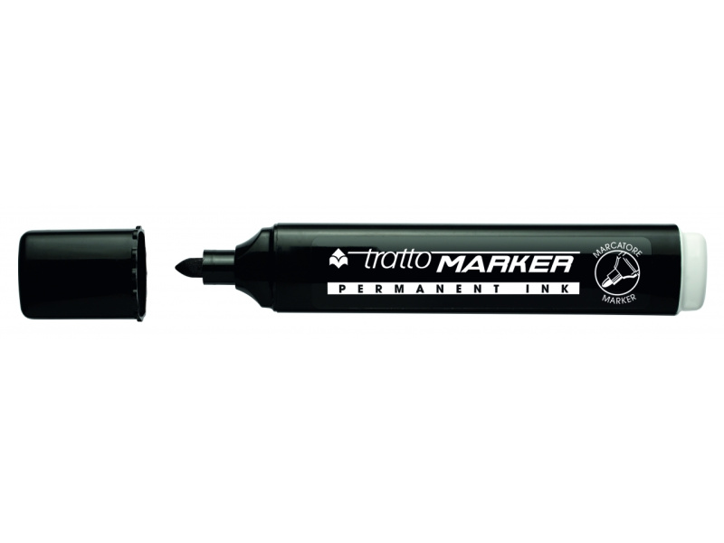 Permanentne marker Fila Tratto Giotto ümar ots, must (20tk) - Pilt 2
