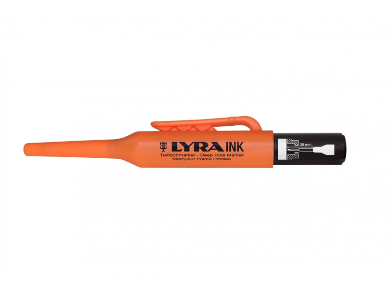 Permanentne marker Lyra Ink, ehitusmarker, must - Pilt 3