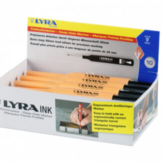 Permanentne marker Lyra Ink, ehitusmarker, must