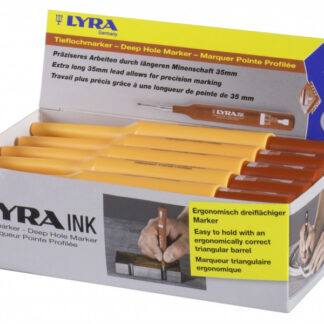 Permanentne marker Lyra Ink, ehitusmarker, punane