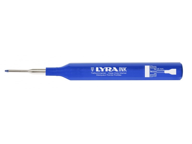 Permanentne marker Lyra Ink, ehitusmarker, sinine - Pilt 2