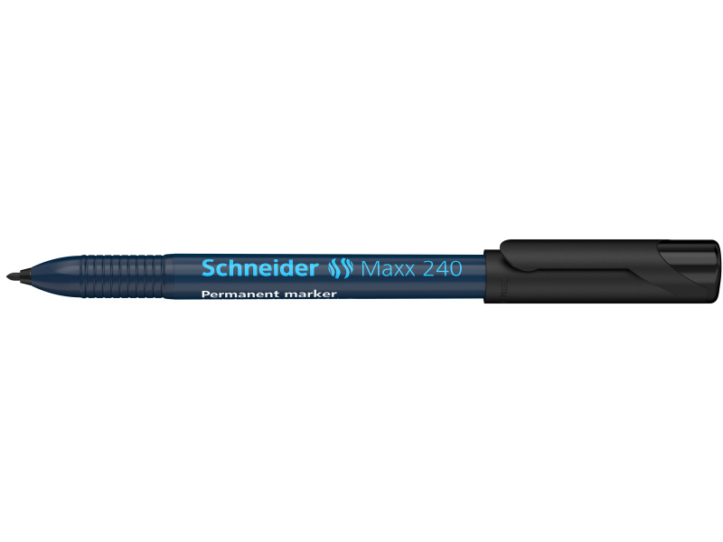 Permanentne marker Schneider 240 1-2mm ümar ots, must - Pilt 4