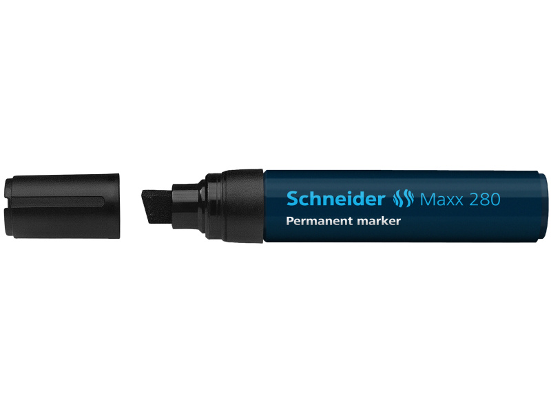 Permanentne marker Schneider 280 4-12mm lõigatud ots, must - Pilt 3