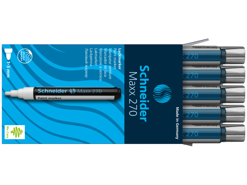 Permanentne marker Schneider Paint 270, hõbe - Pilt 3