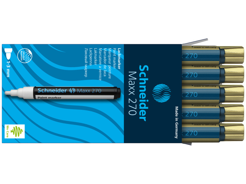 Permanentne marker Schneider Paint 270, kuld - Pilt 3