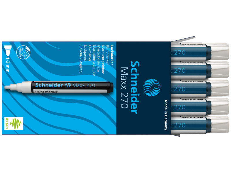 Permanentne marker Schneider Paint 270, valge - Pilt 3