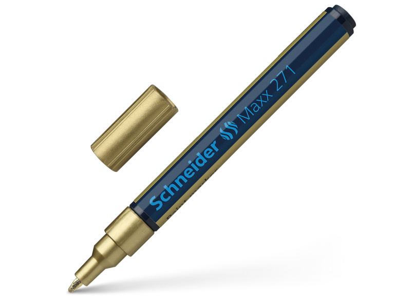 Permanentne marker Schneider Paint 271 1-2mm, kuld