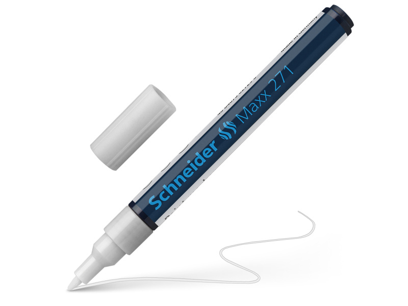 Permanentne marker Schneider Paint 271 1-2mm, valge