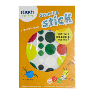 Pildiraamat Give it a stick-circle (6 game cards/ 6 example guide sheets)