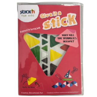 Pildiraamat Give it a stick-Triangle (6 game cards/ 6 example guide sheet
