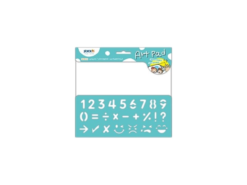 Pildiraamat StickN Art Pad 254x305mm 20 sheets/pad - Numbers/Signs