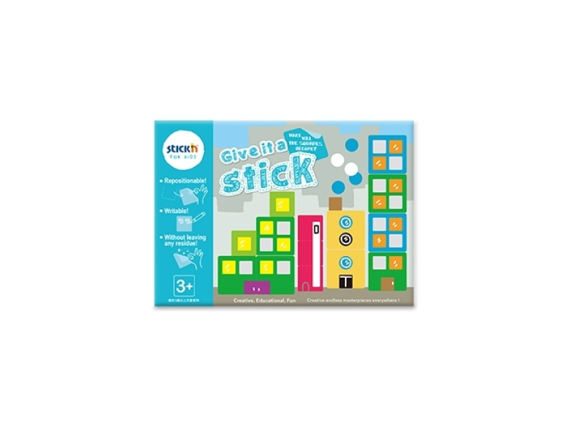 Pildiraamat StickN Give it a Stick - Squares Age 3+