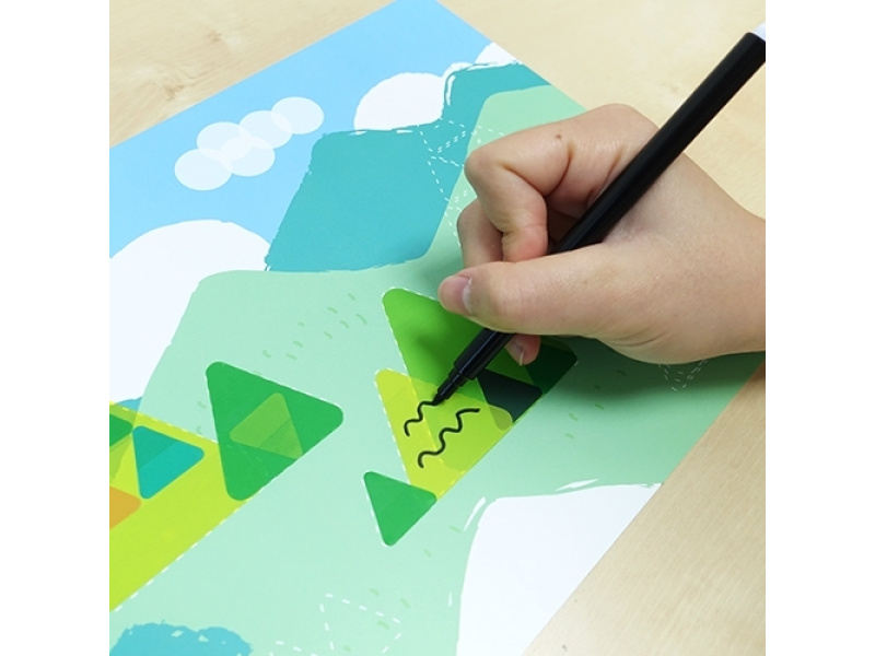Pildiraamat StickN Give it a Stick - Triangles Age 3+ - Pilt 5
