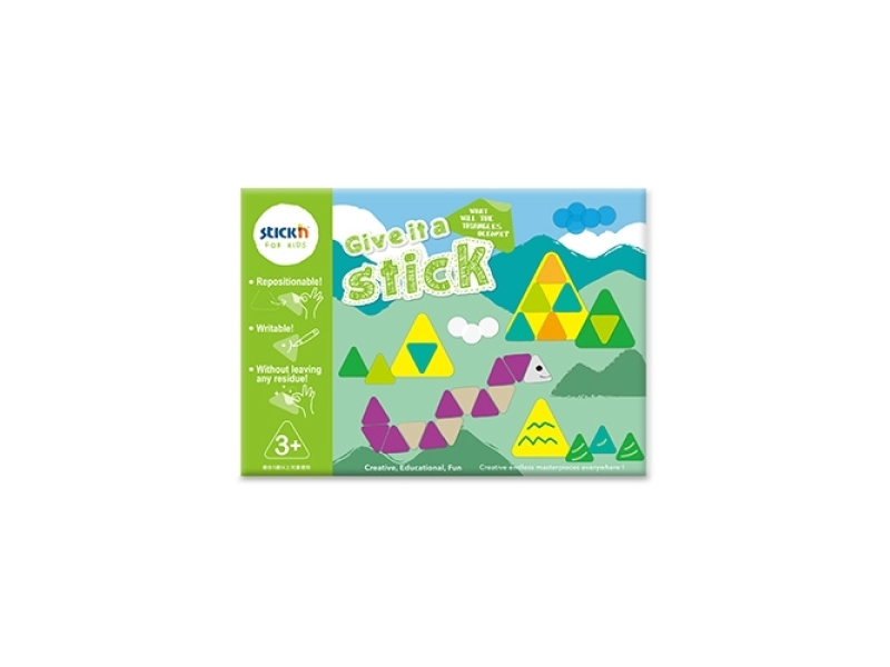 Pildiraamat StickN Give it a Stick - Triangles Age 3+