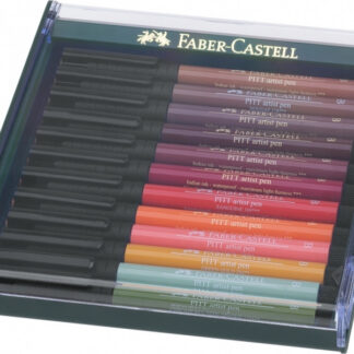 Pintsel-pliiats Faber-Castell PITT 12tk/pk maa toonid