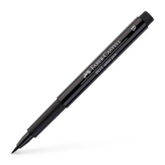 Pintsel-pliiats Faber-Castell Pitt Artist Pen B must