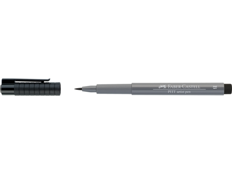 Pintsel-pliiats Faber-Castell Pitt Artist Pen hall (cold grey IV) - Pilt 2
